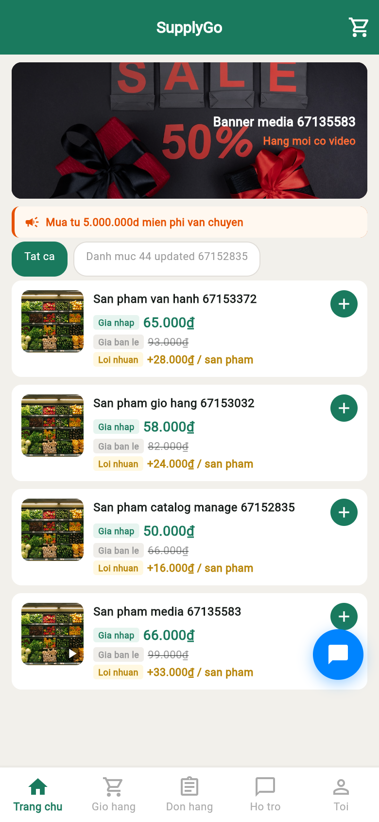 Trang chủ ứng dụng Higogo